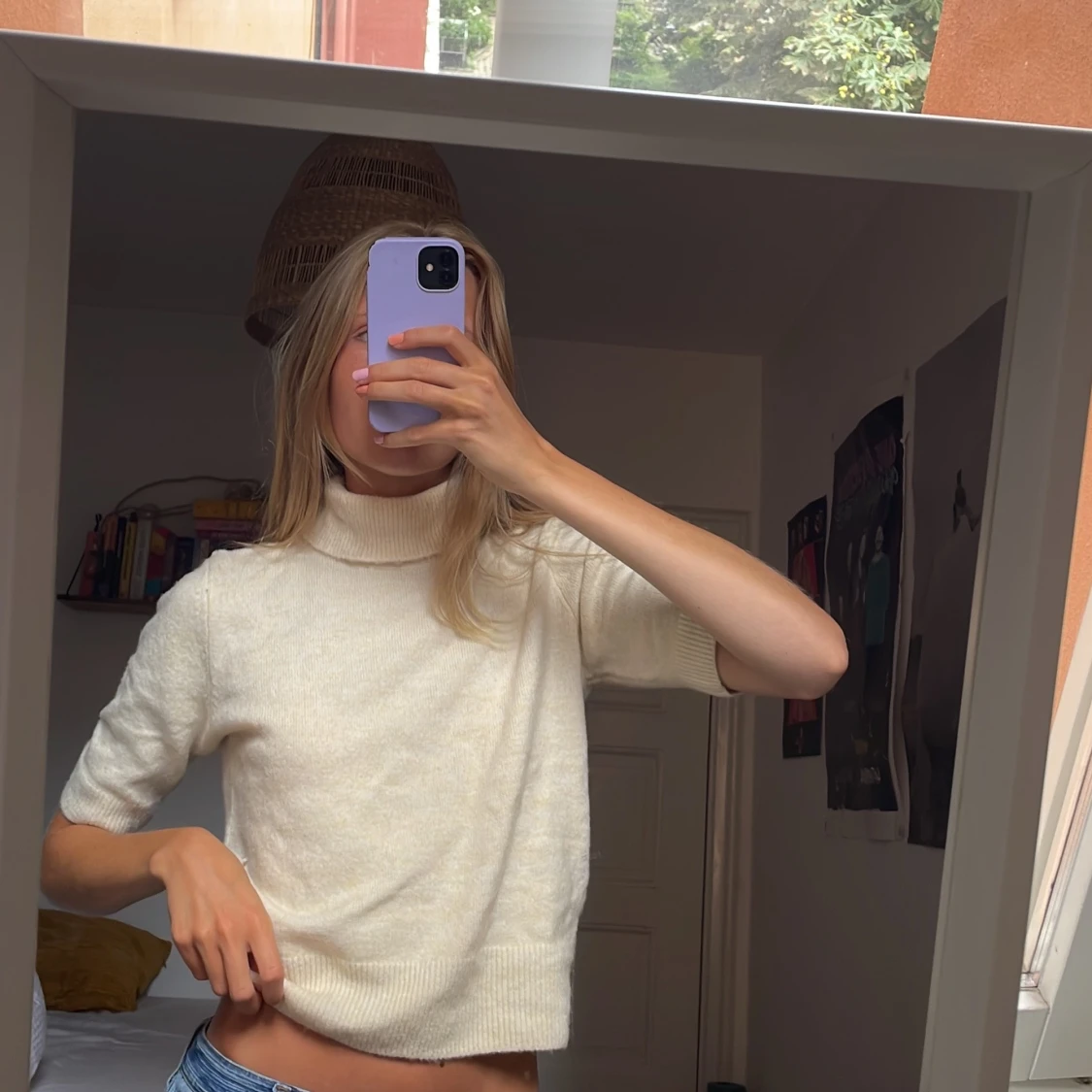 Stickad t-shirt  - 90