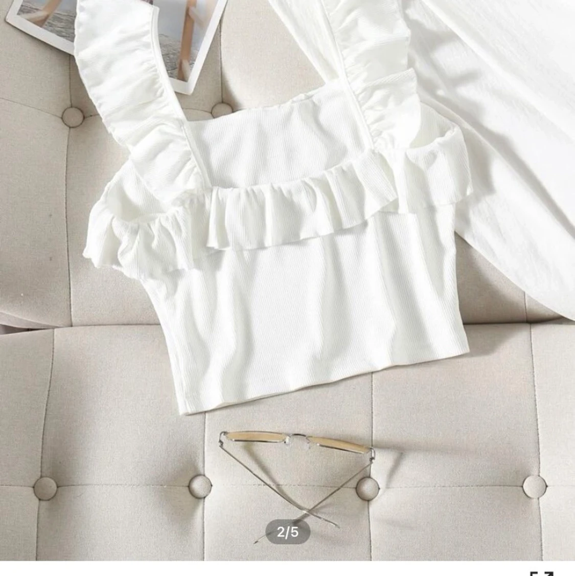 Shein vit tröja - 90