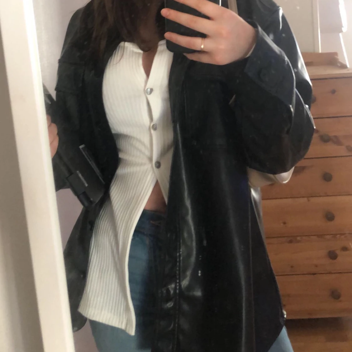 Leather Shirtjacket - 90