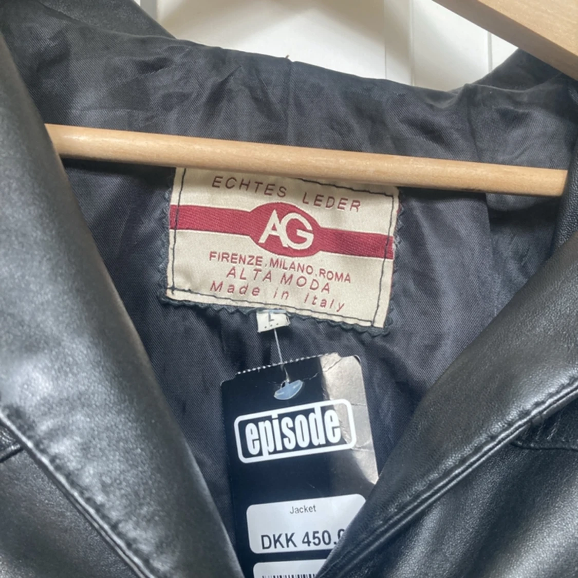 Snygg läderjacka - 90