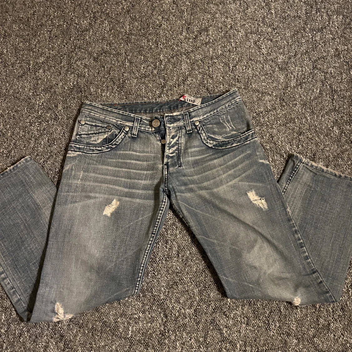 Jeans med tryck - 90