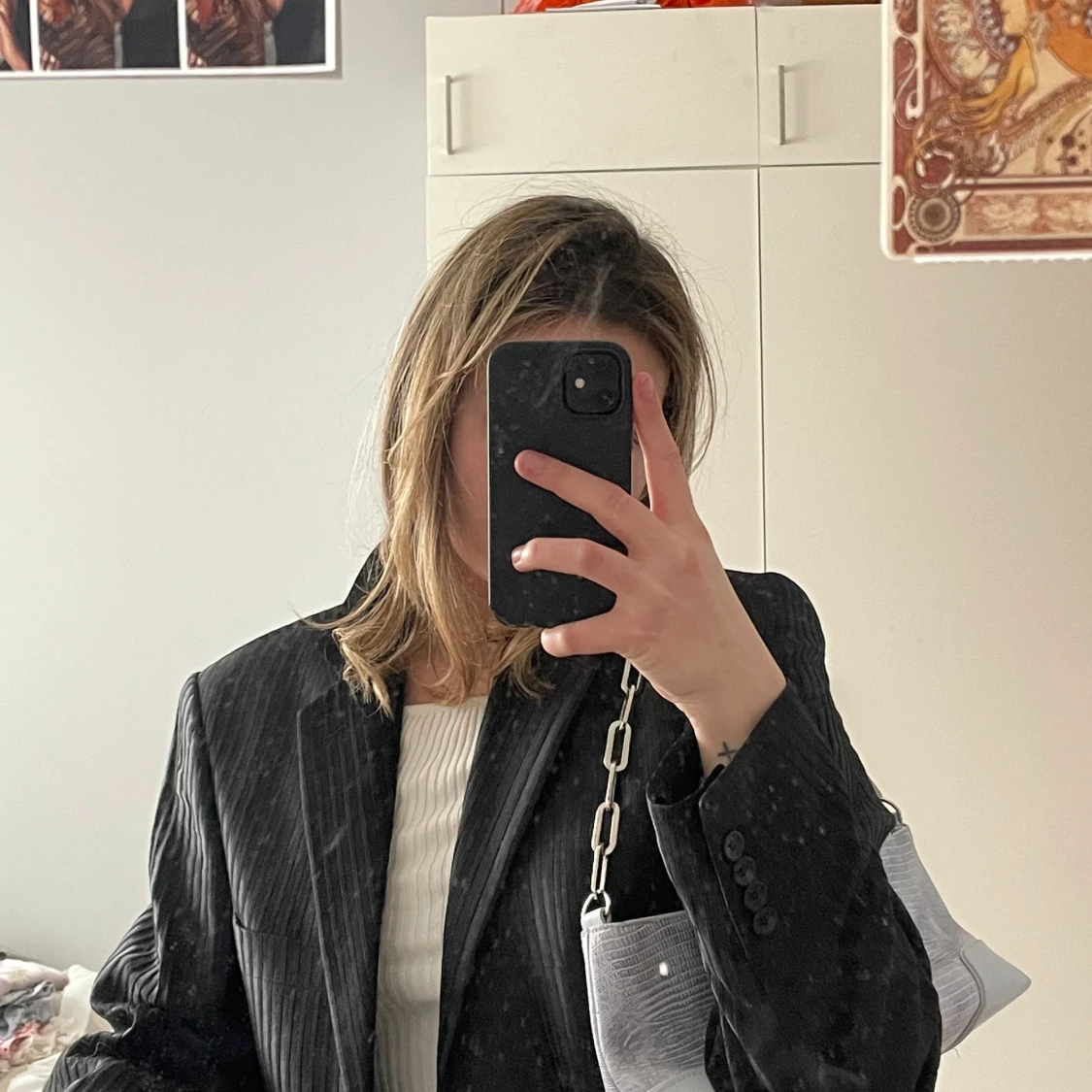 Ljusblå väska - 90