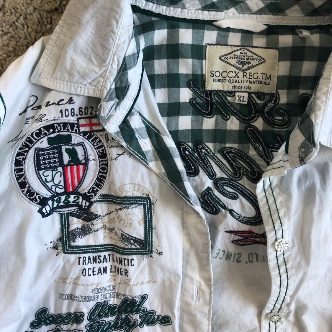 Vit y2k skjorta - 90