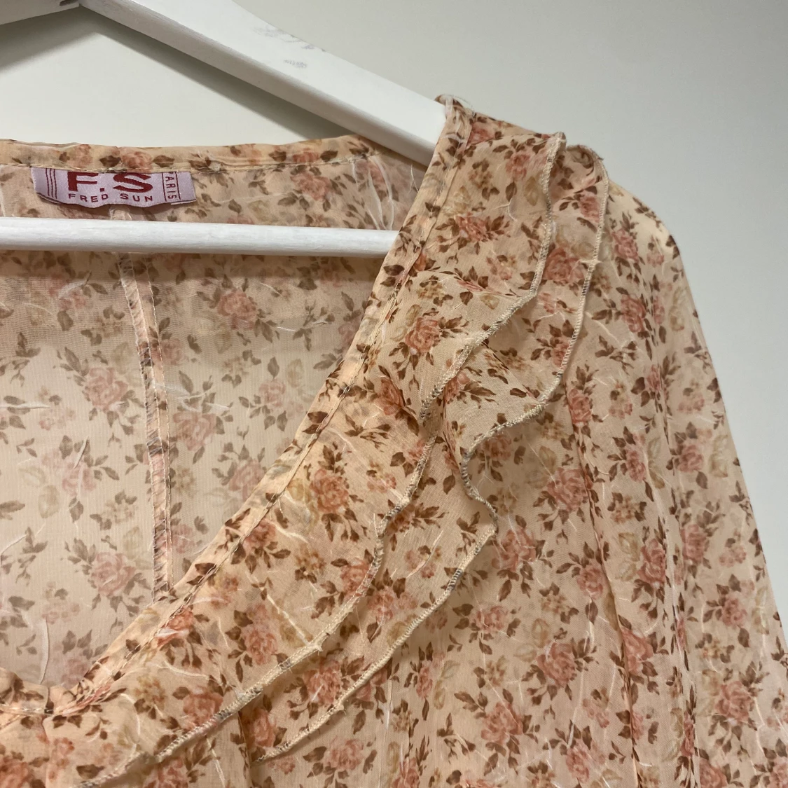 Fin blus blommig y2k 90-tal - 91