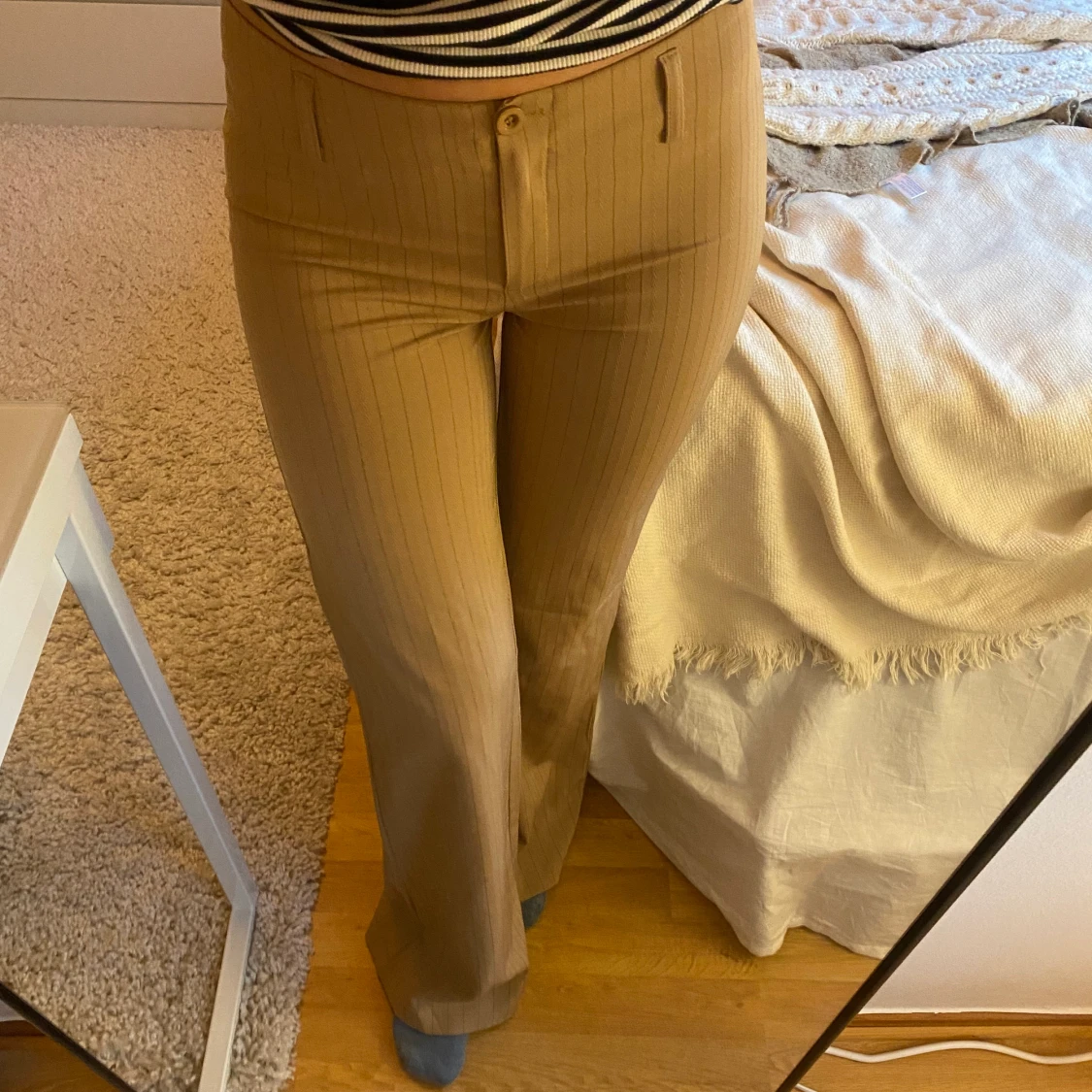 Lågmidjade flare kostymbyxor! - 90