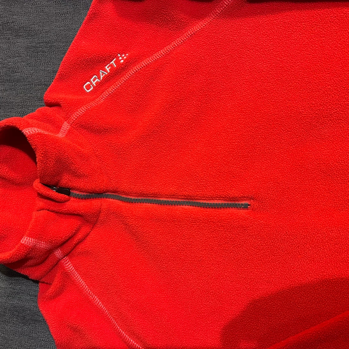 Craft fleece med zip, strl S - 90