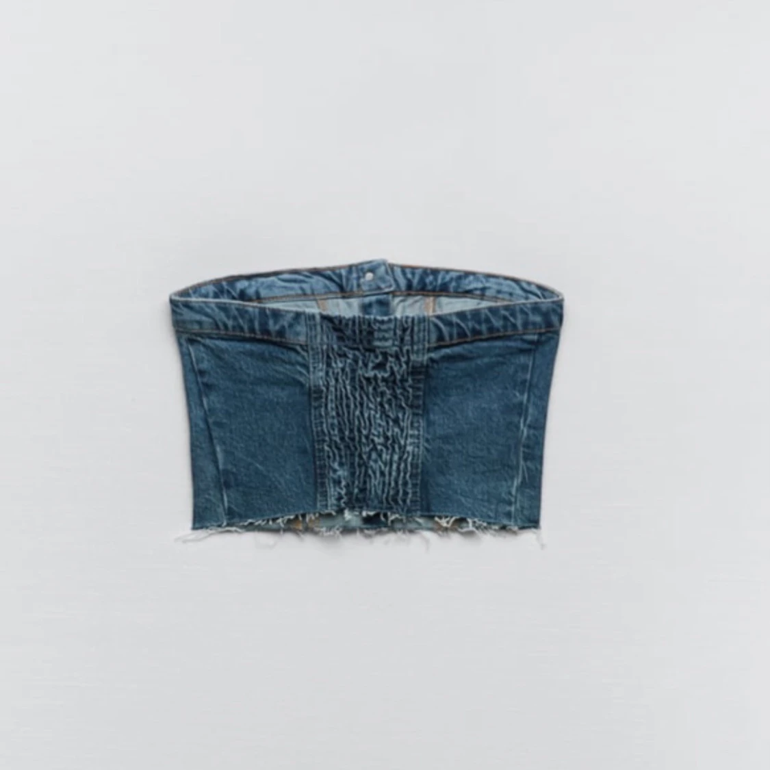 Korsettopp i denim - 90