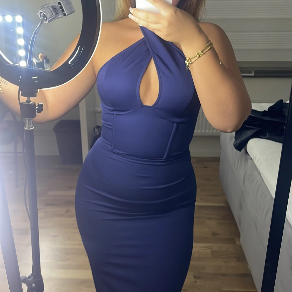 Blå maxi klänning  - 91