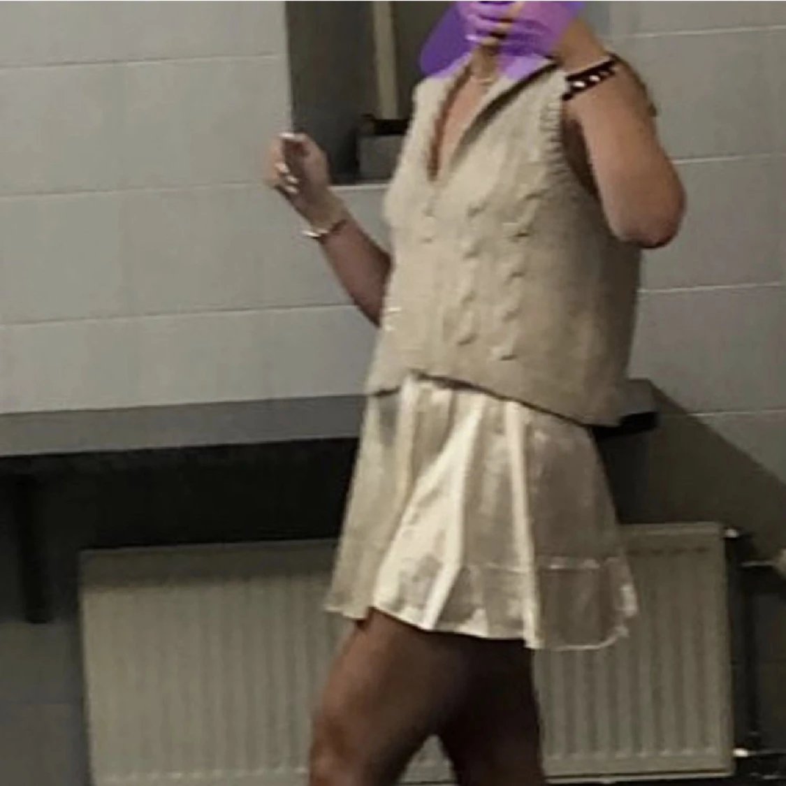 Stickad topp/väst  - 91