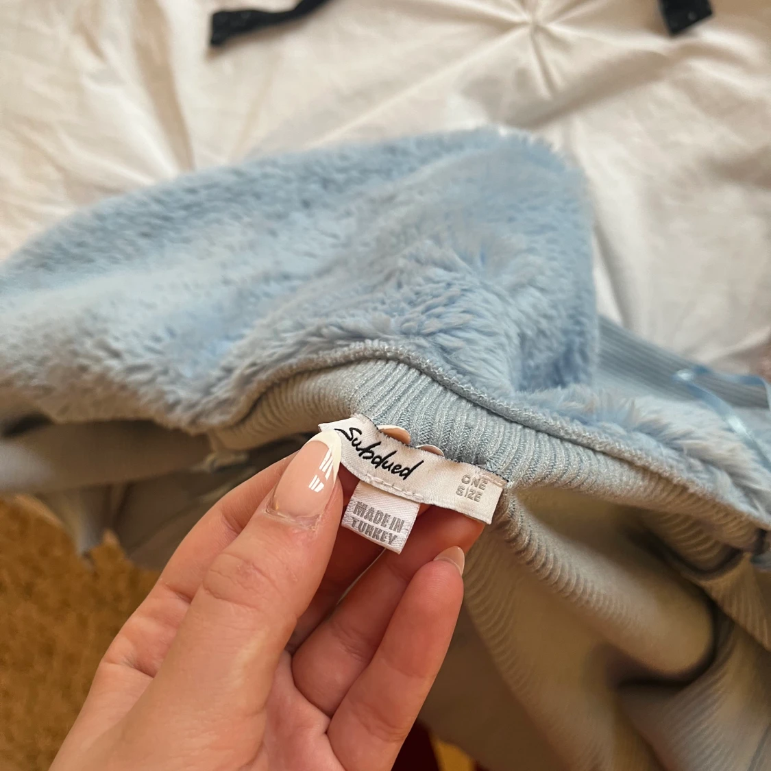 Blue tie up top  - 91