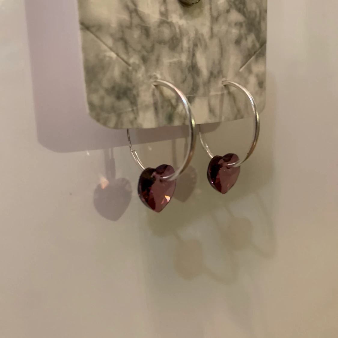 Äkta Swarowski och silver örhängen (nya - 90