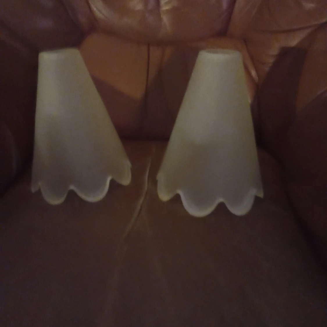 Fönster lampor skärmar i Glas,21 cm stora . - 90