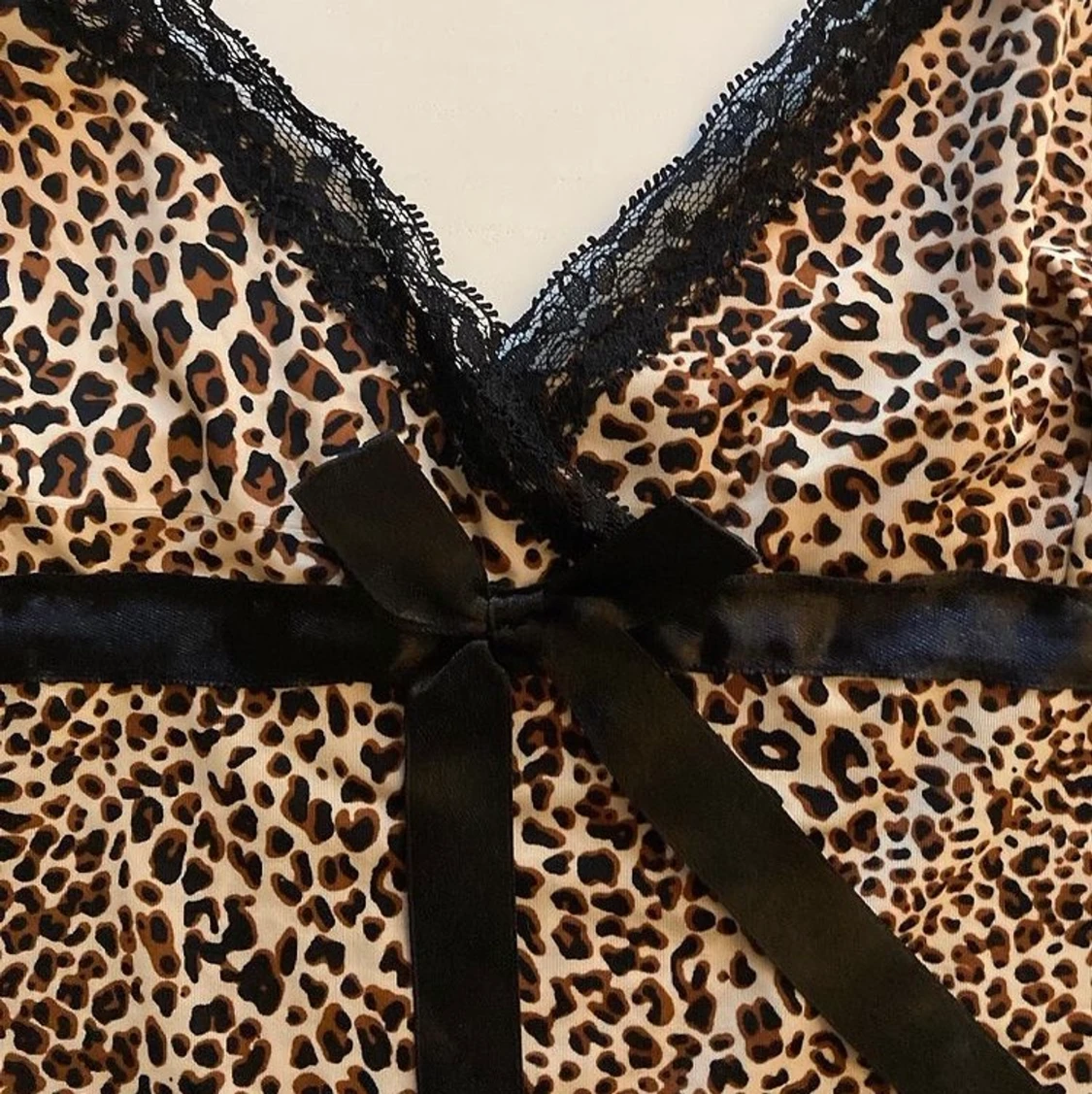 leopard y2k linne - 90