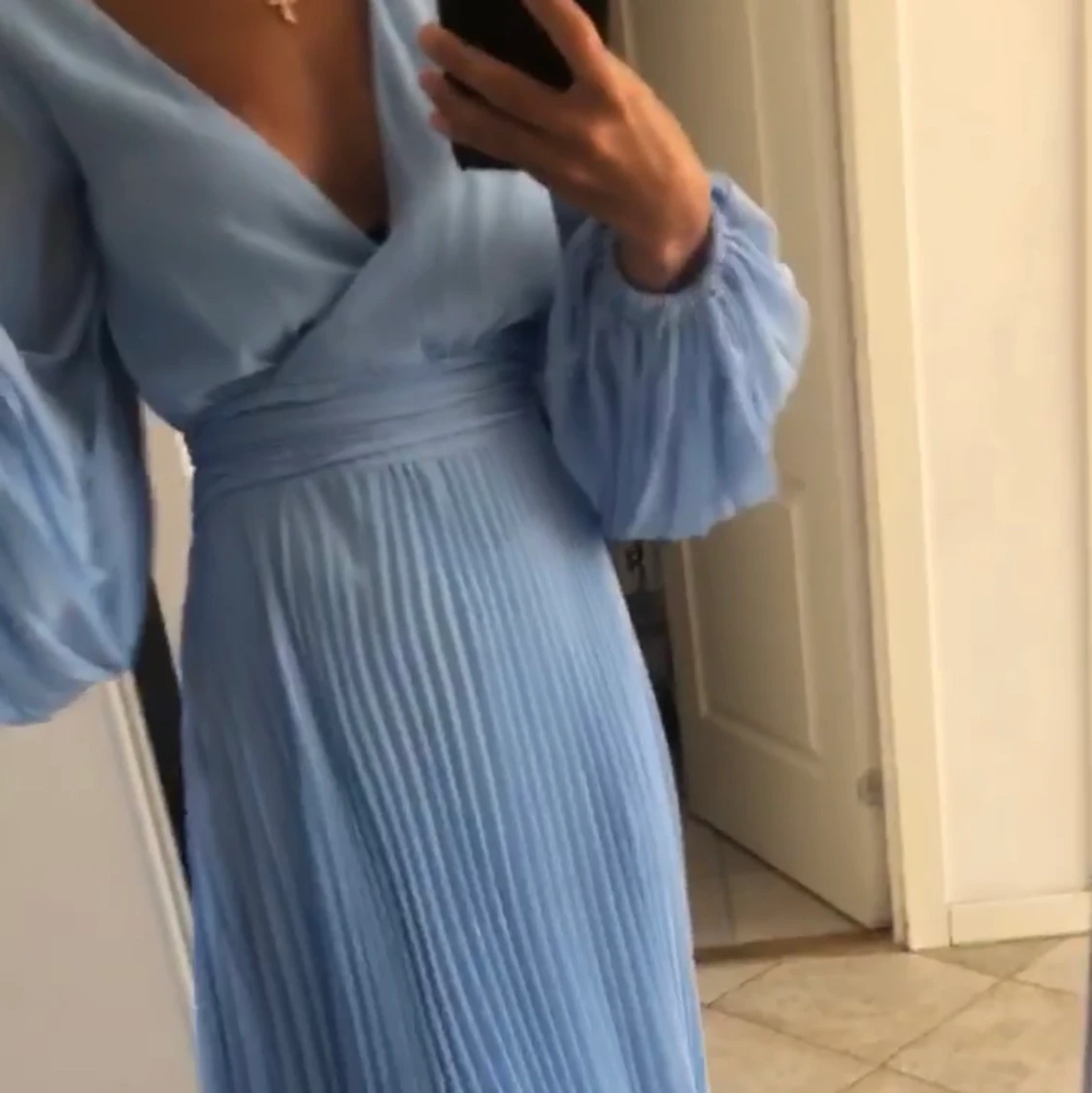 Ljusblå klänning  - 90