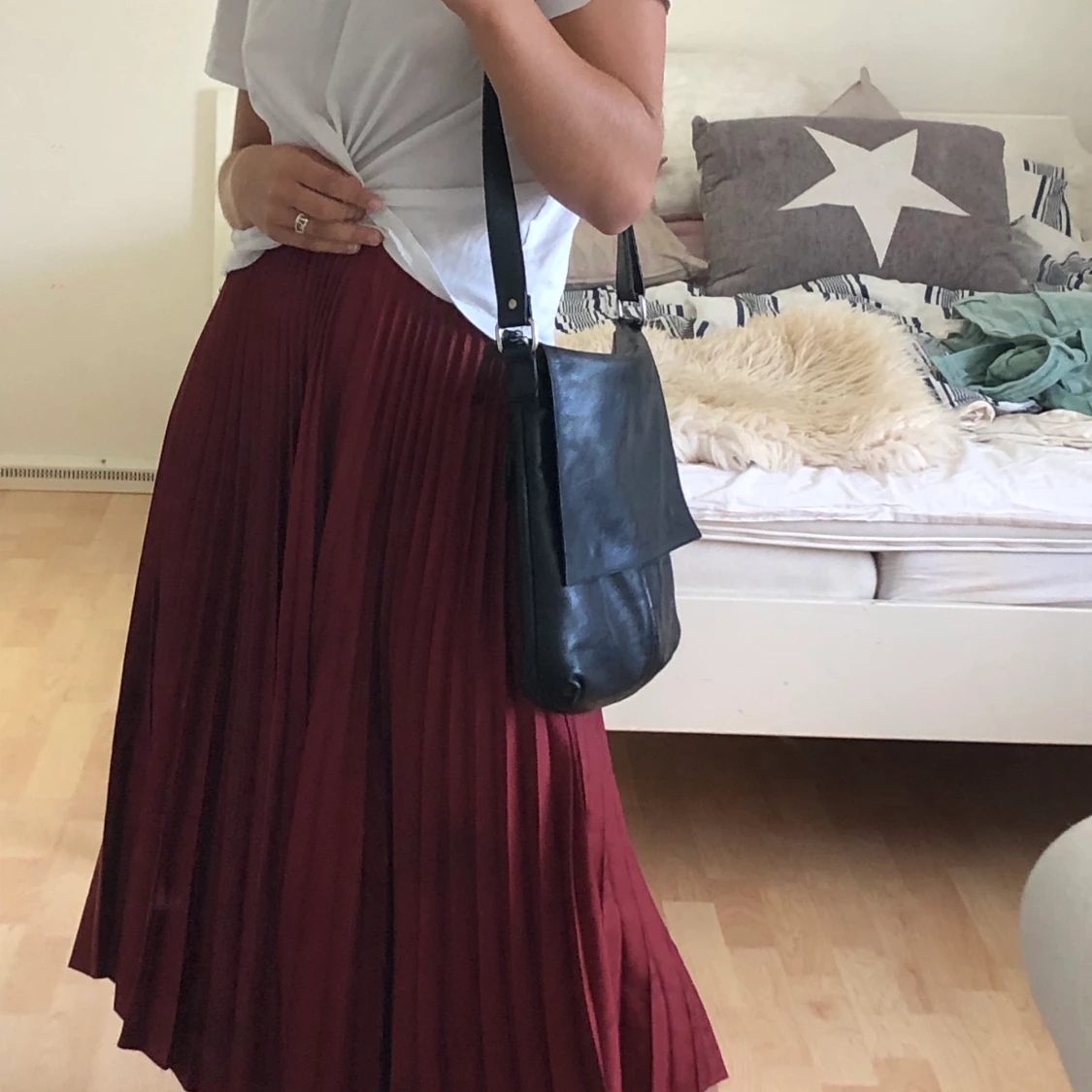 Röd kjol från ZARA storlek S