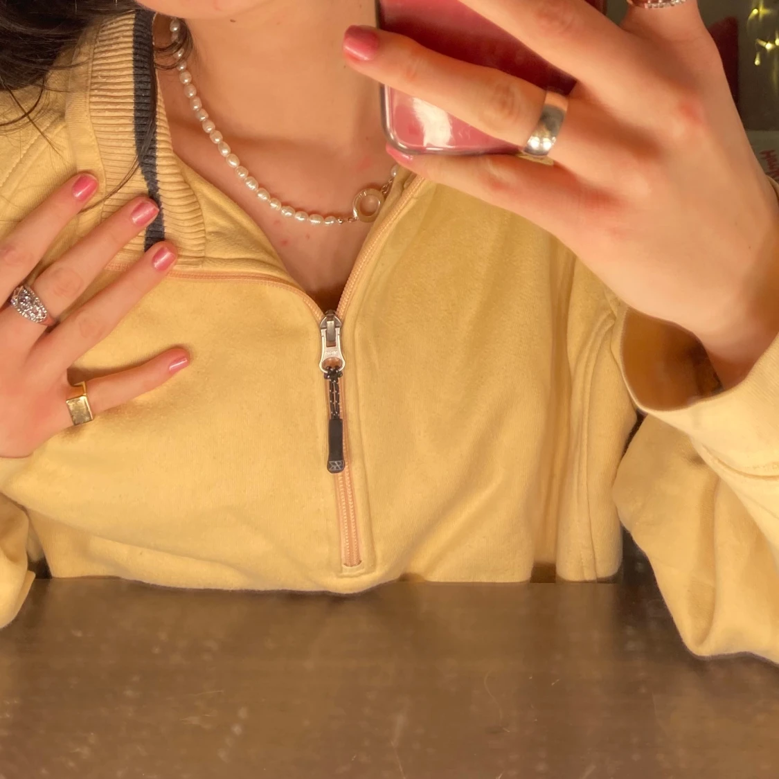 Gul sweatshirt  - 90