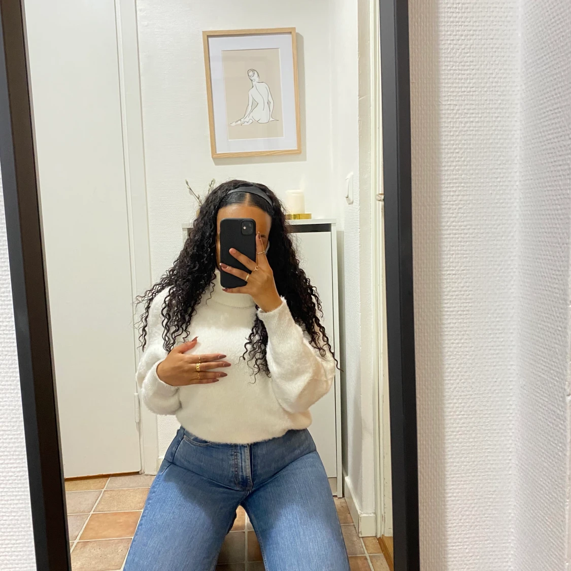 Mysig stickad tröja från hm  - 90