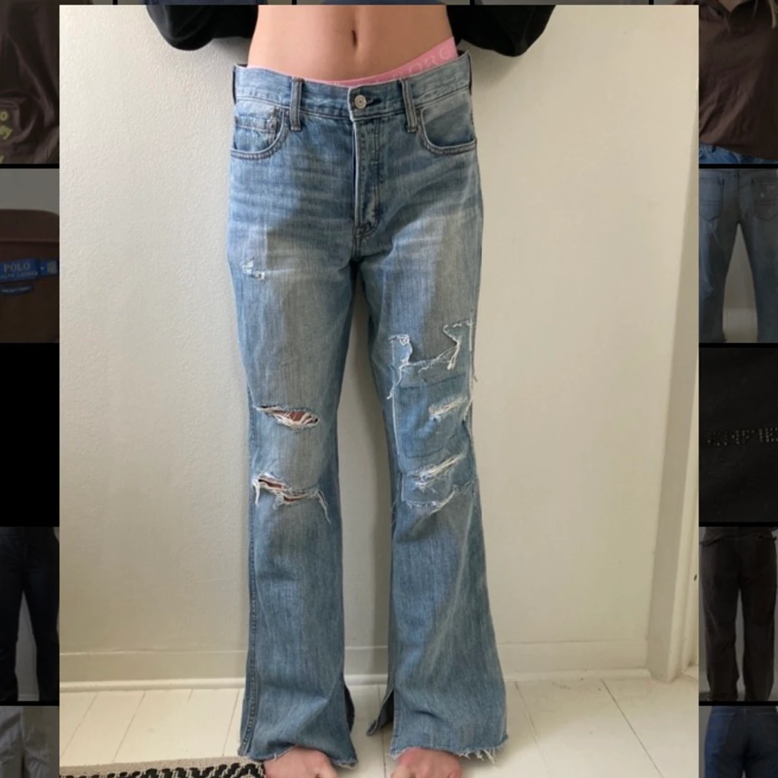 Blåa jeans