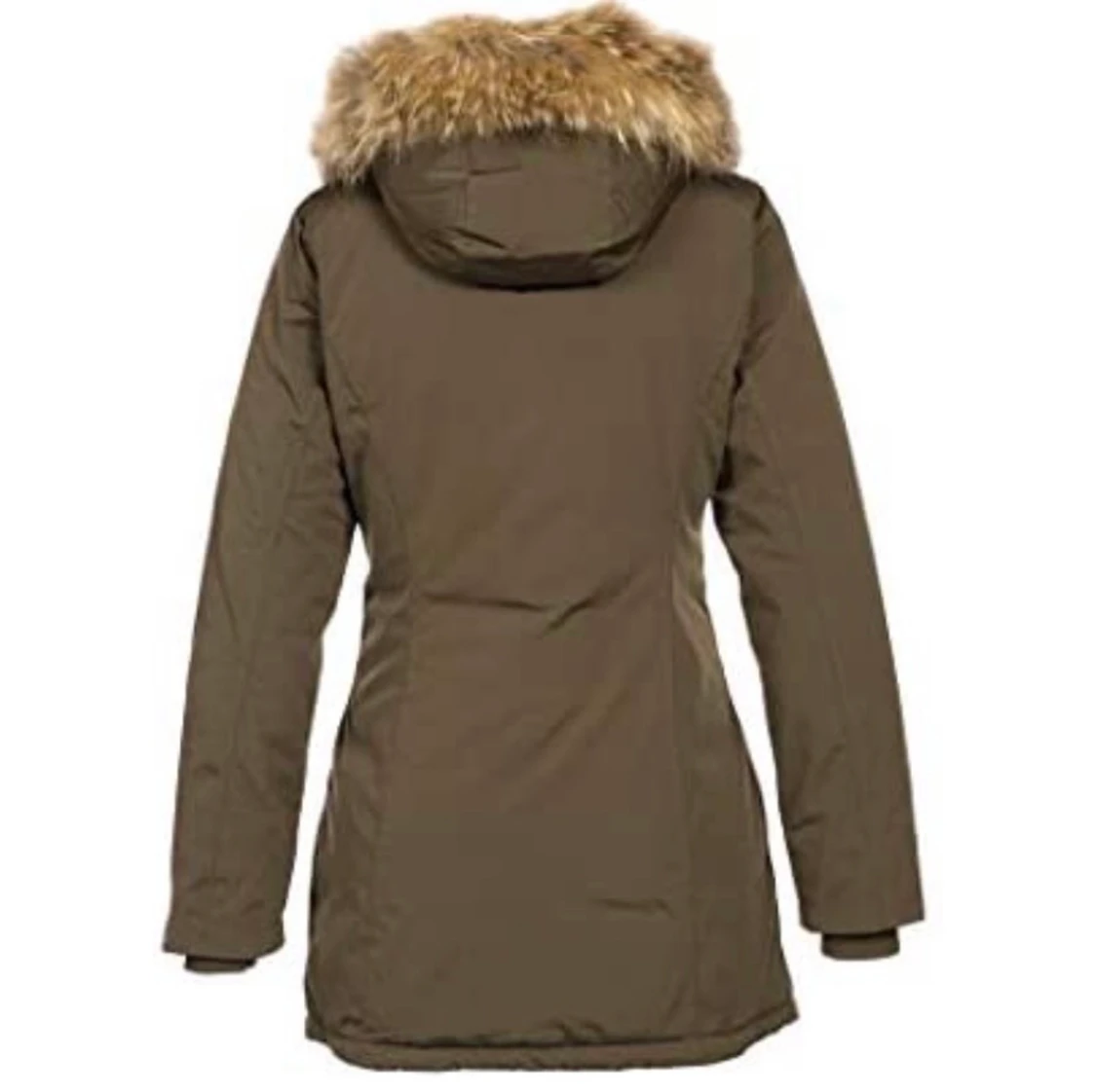 Fin ny jacka med äkta pälsluva