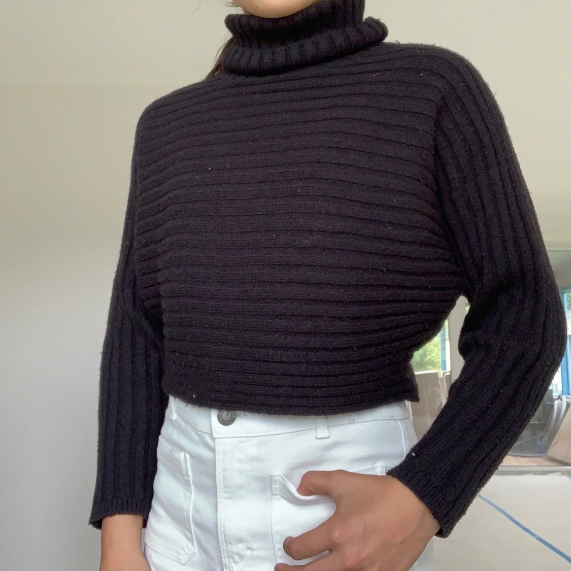 Black turtle neck jumper