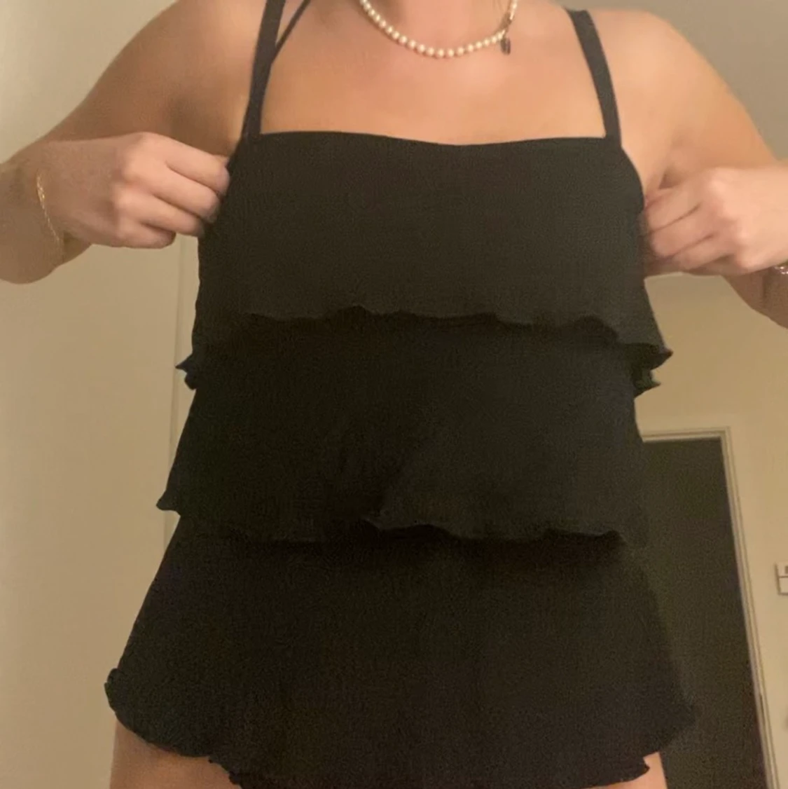 Skit snygg svart topp