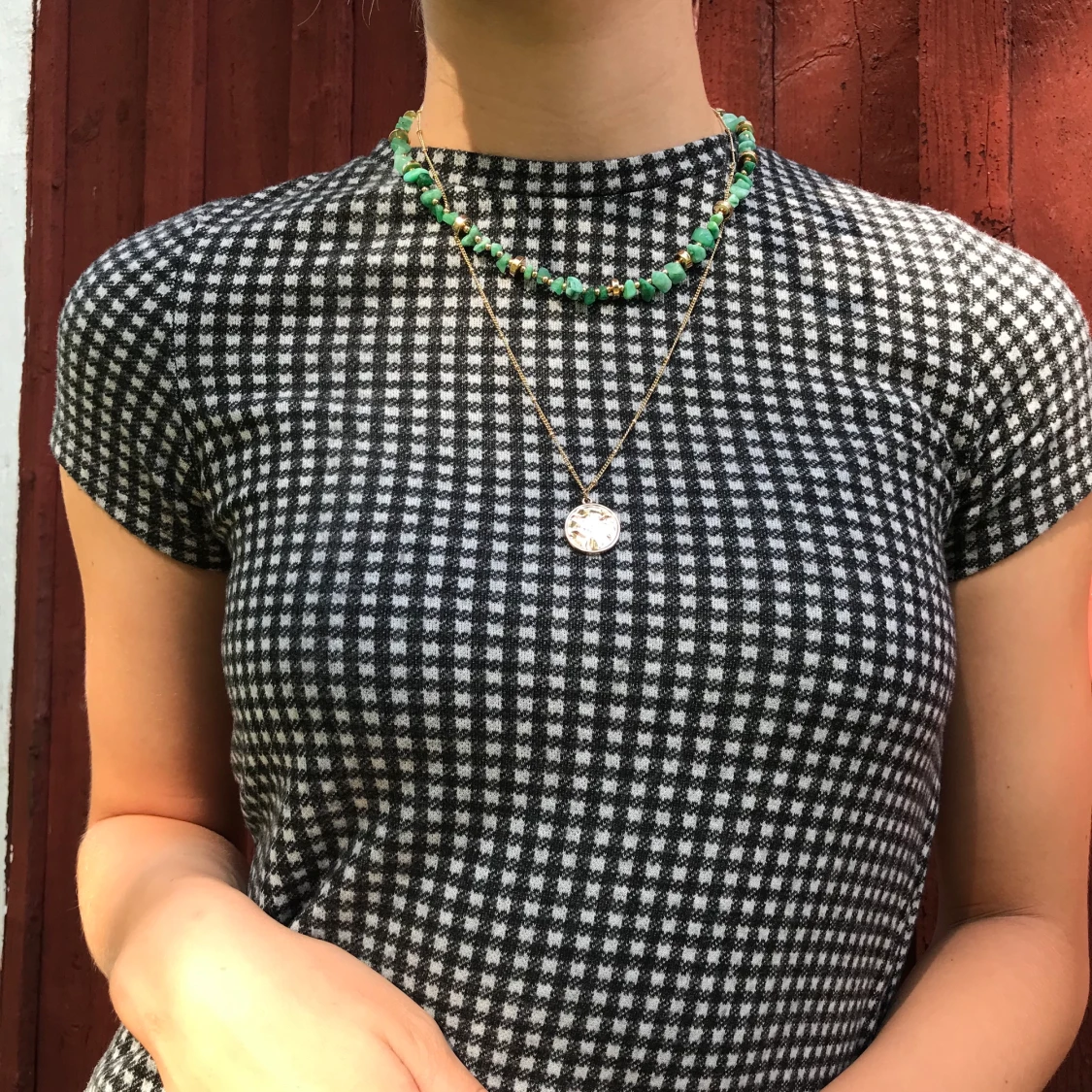 Kort grå Zara klänning - 90