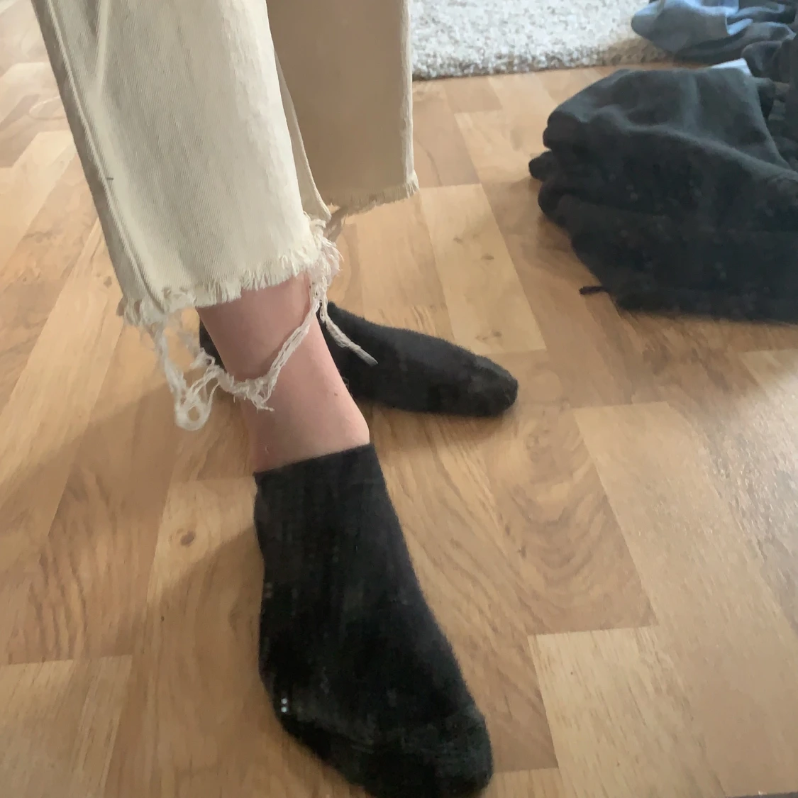 vita mom jeans ifrån vero moda - 91