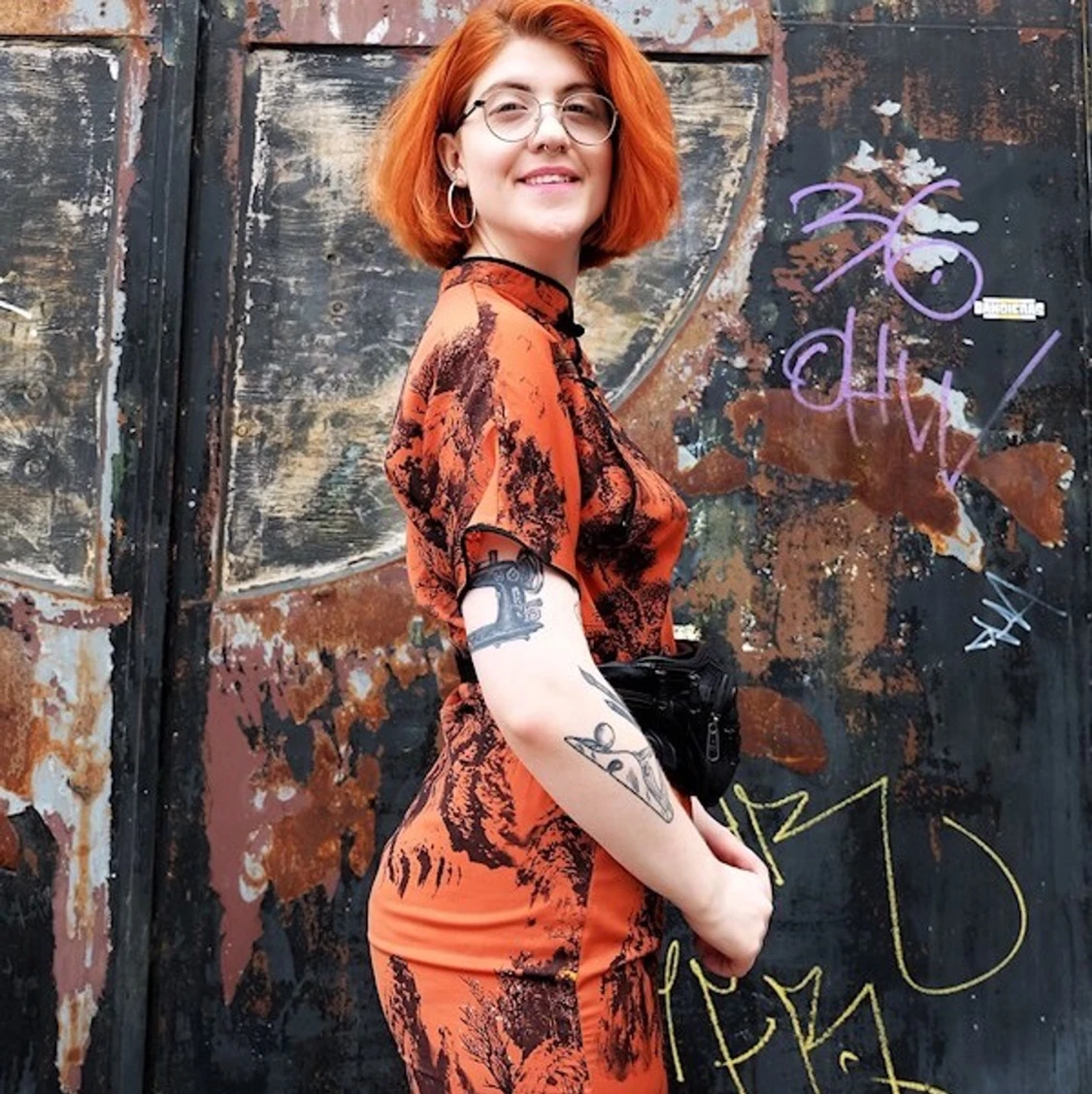 Klänning m slits  - 90