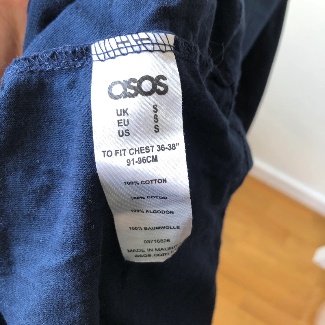 Blå polotröja  - 90