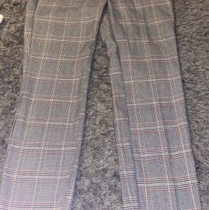 Rutiga kostym byxor - Säljer mina nästan helt oanvända kostym byxor från zara som jag klpte i paris. jätte fina men hsr tyvär växt ur dom. Storlek Xs