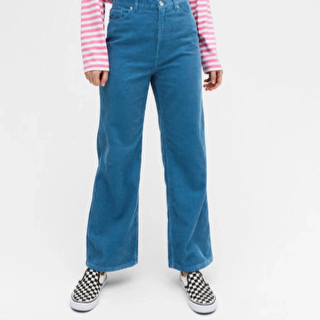 Slutsålda blå Manchesterbyxor - 91