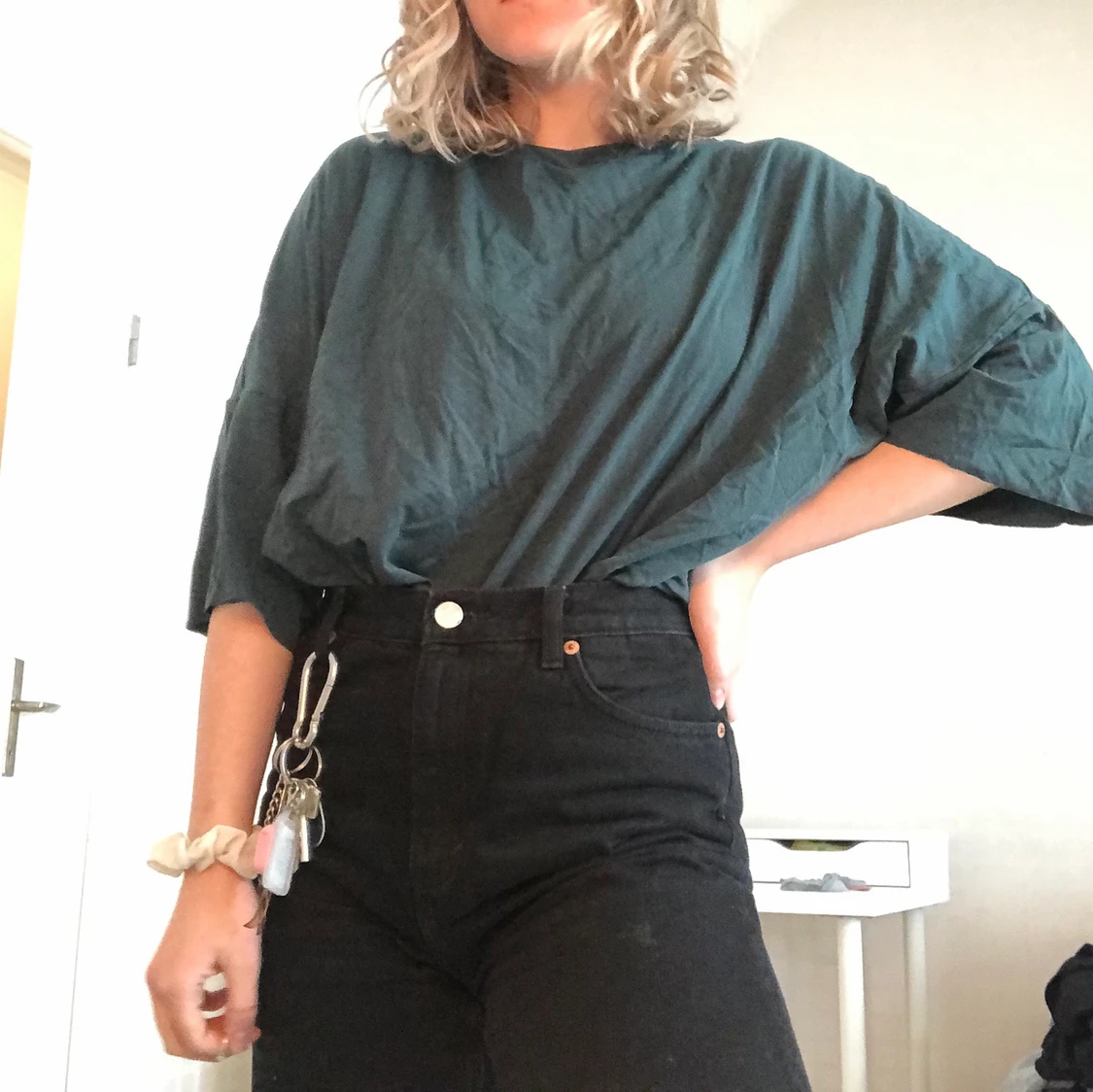 Oversize grön t-shirt - 91