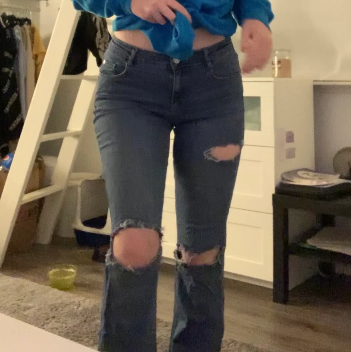 Bootcut med hål - 90