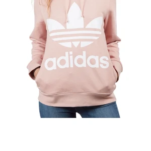 Light pink Adidas hoodie (unisex) - Medium 