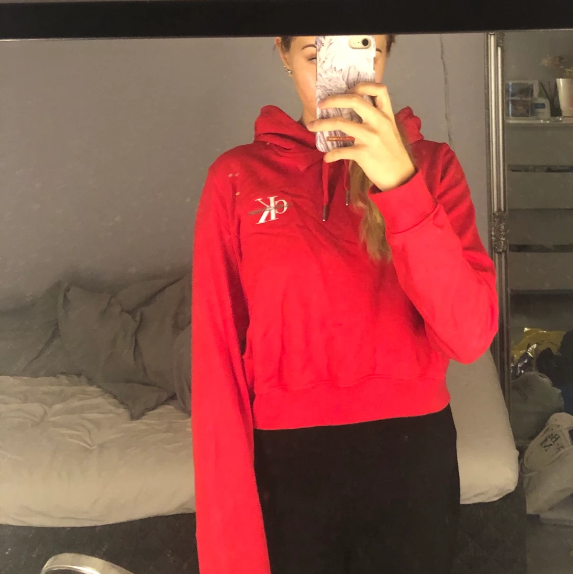 Croppad Calvin Klein Hoodie - 91