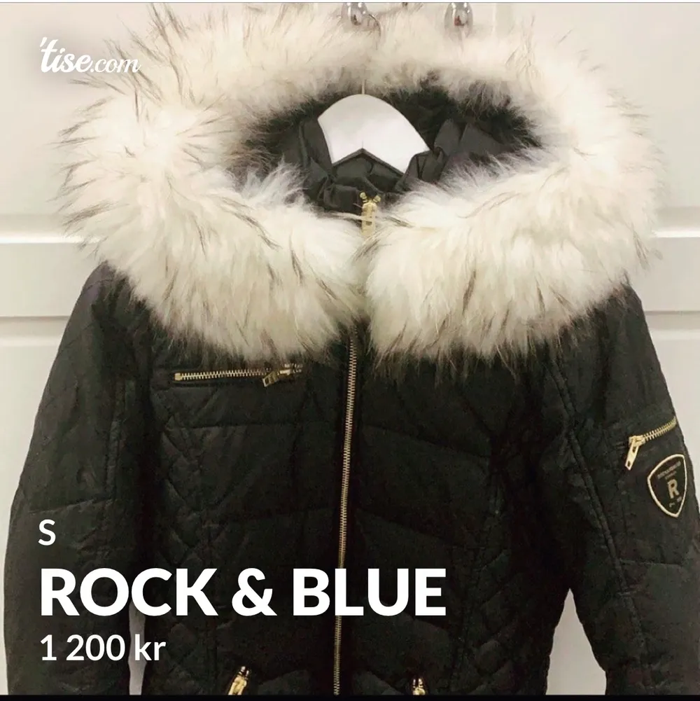 Rock & blue jacka, köptes för 4000 andvänt den en vinter bara men såklart så tvättar jag den om ni vill, Väldigt bra skick, Äkta pälls.. Jackor.
