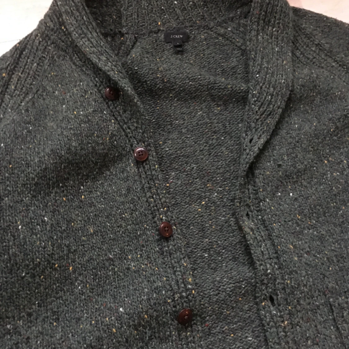 J Crew Cardigan, mörkgrön