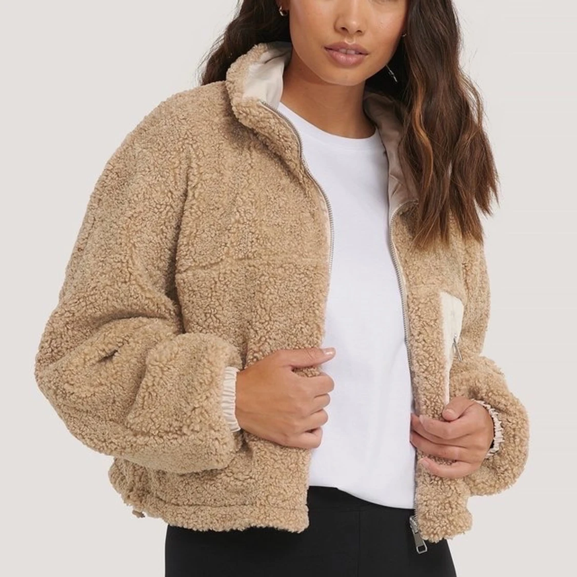 Vändbar teddyjacka!  - 90