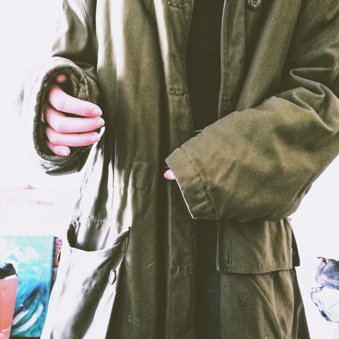 Rejäl militärjacka - 90