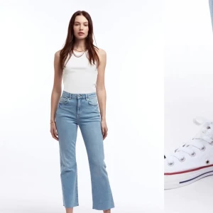 Kick flare jeans - Ljusa jeans i kick flare modell, dem är lite kortare bootcut jeans! Riktigt sköna jeans 👖 Köpta från Gina, frakt ingår INTE!