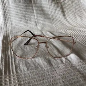 Ett par oanvända glasögon med glas utan styrka. 