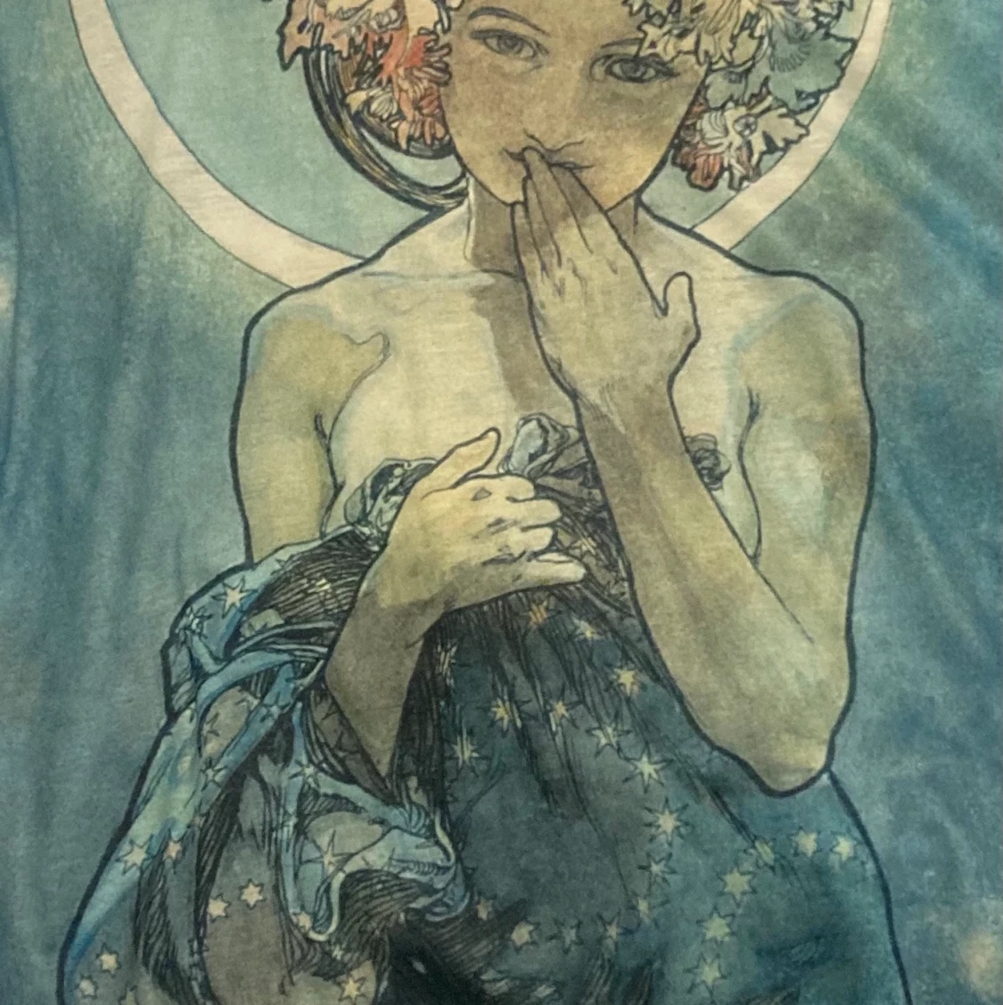 T-shirt med motiv 🧚🏻🪐💫 - 90