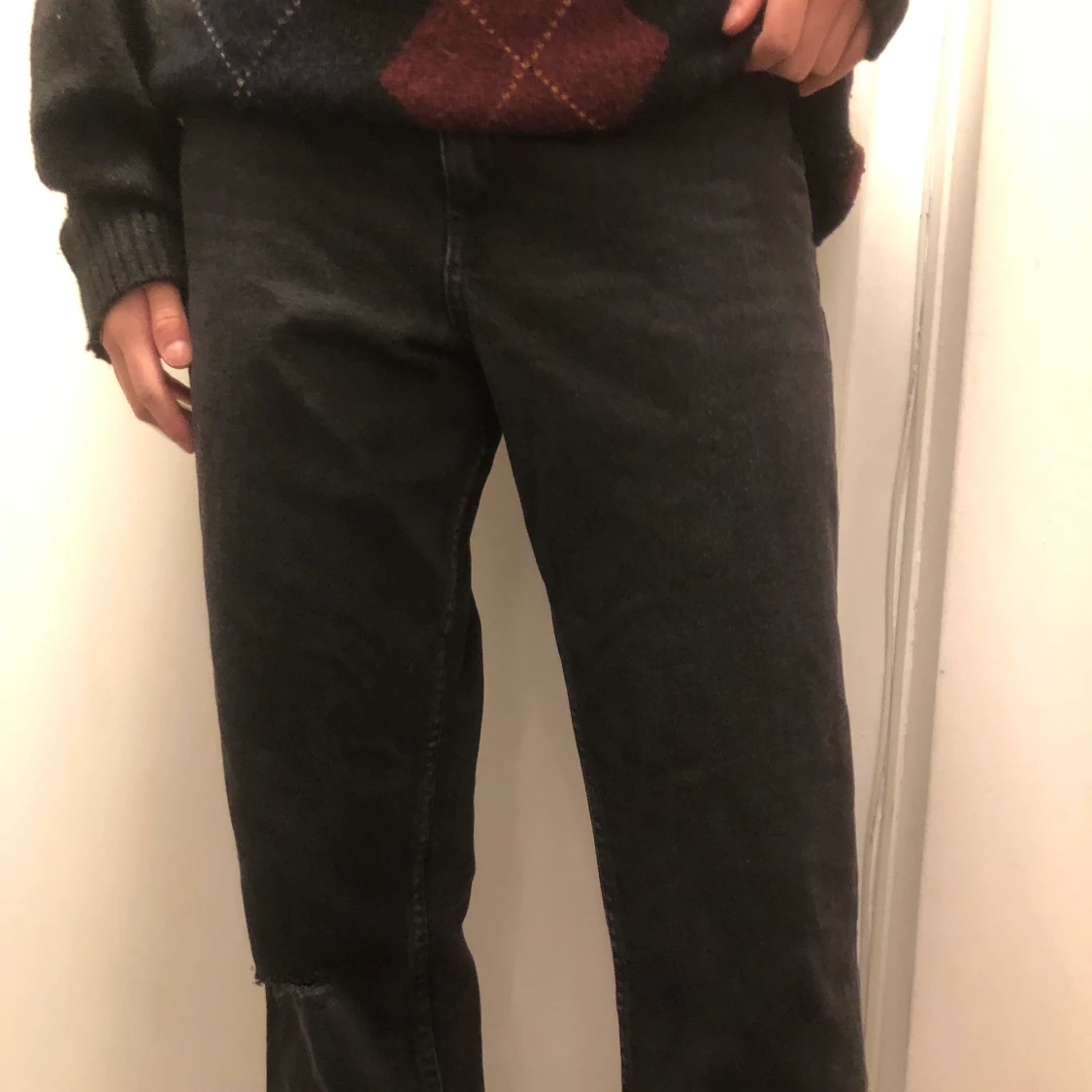 svarta baggy jeans - 90