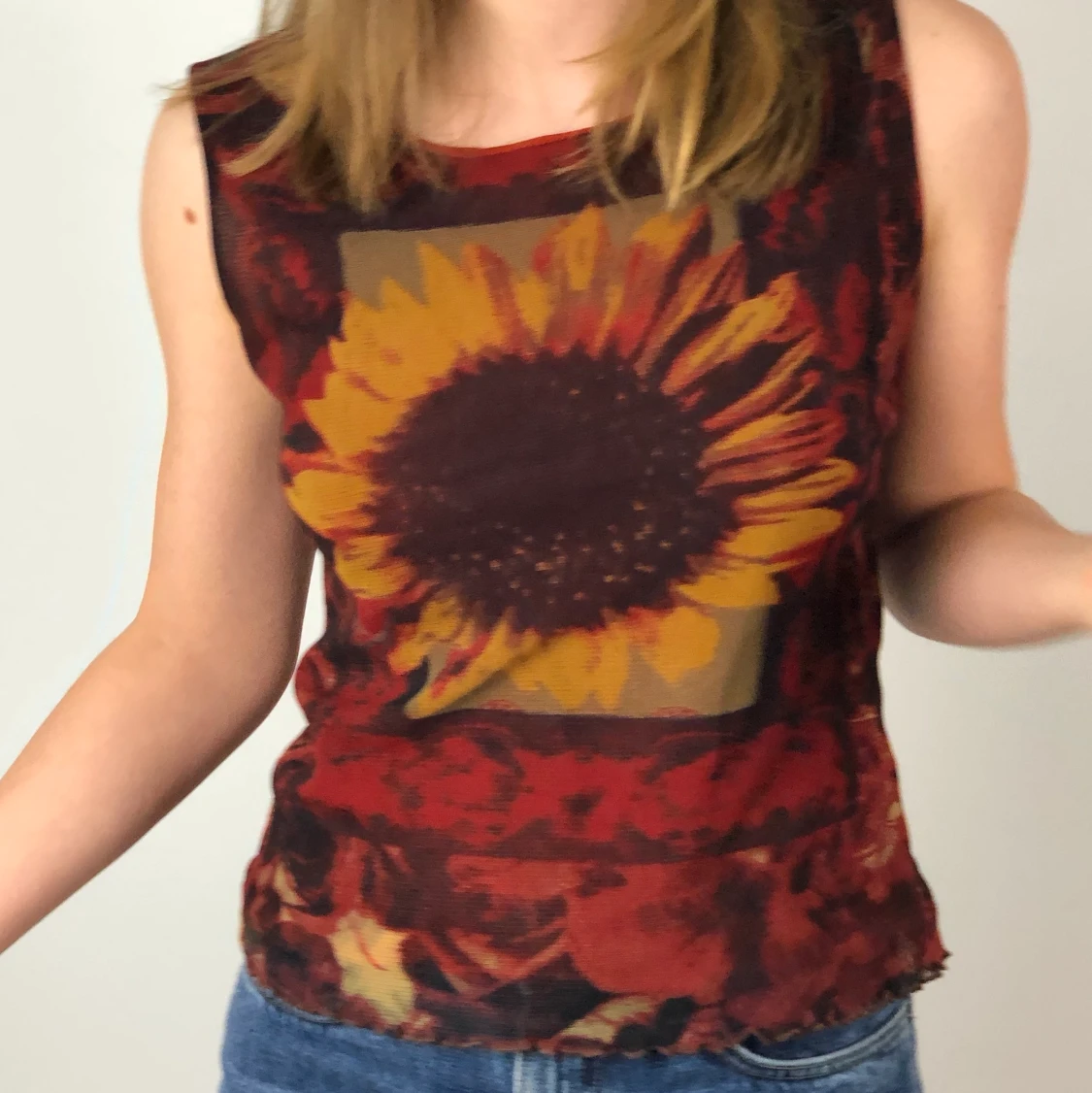 vintage screenprinted linne