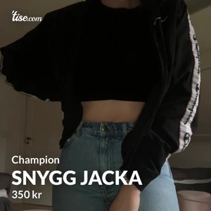 Champion jacka  - Strl S, skulle säga att den funkar bäst som vårjacka eftersom den är lite tunnare i materialet.