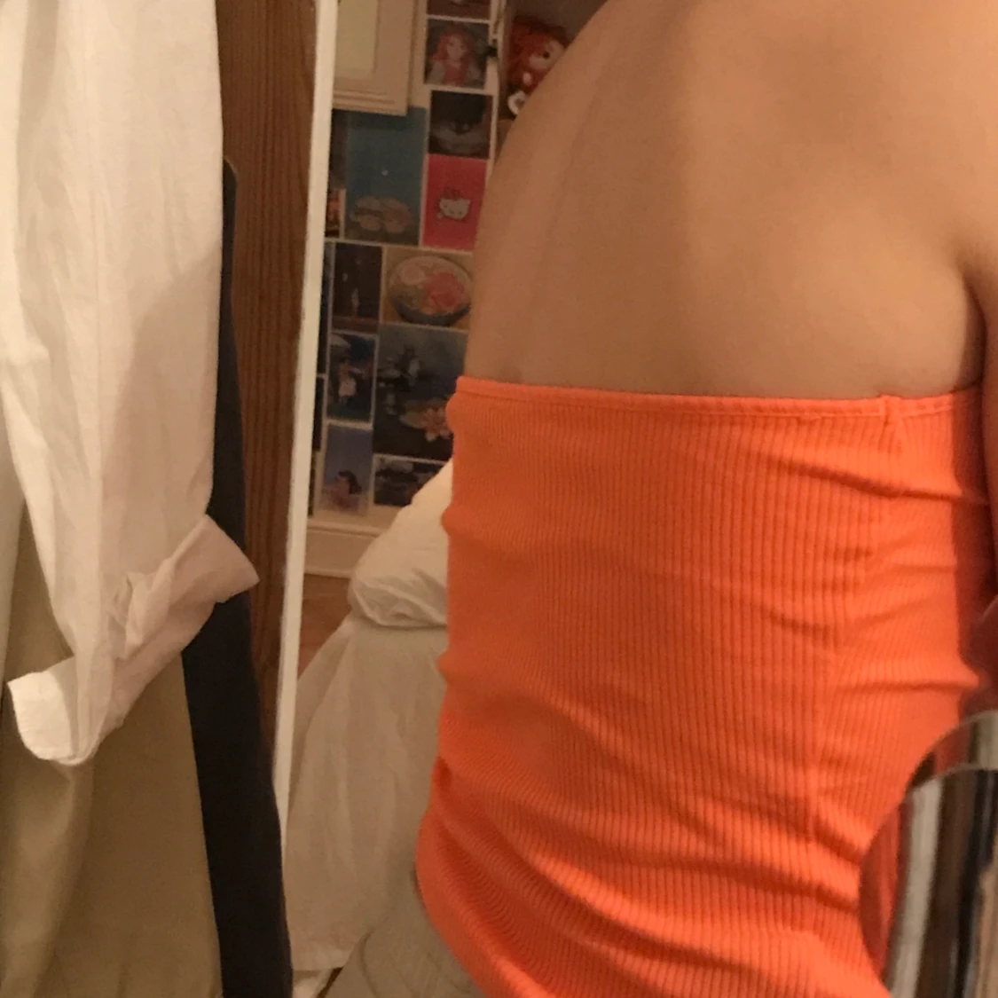 Ribbad halterneck linne - 90