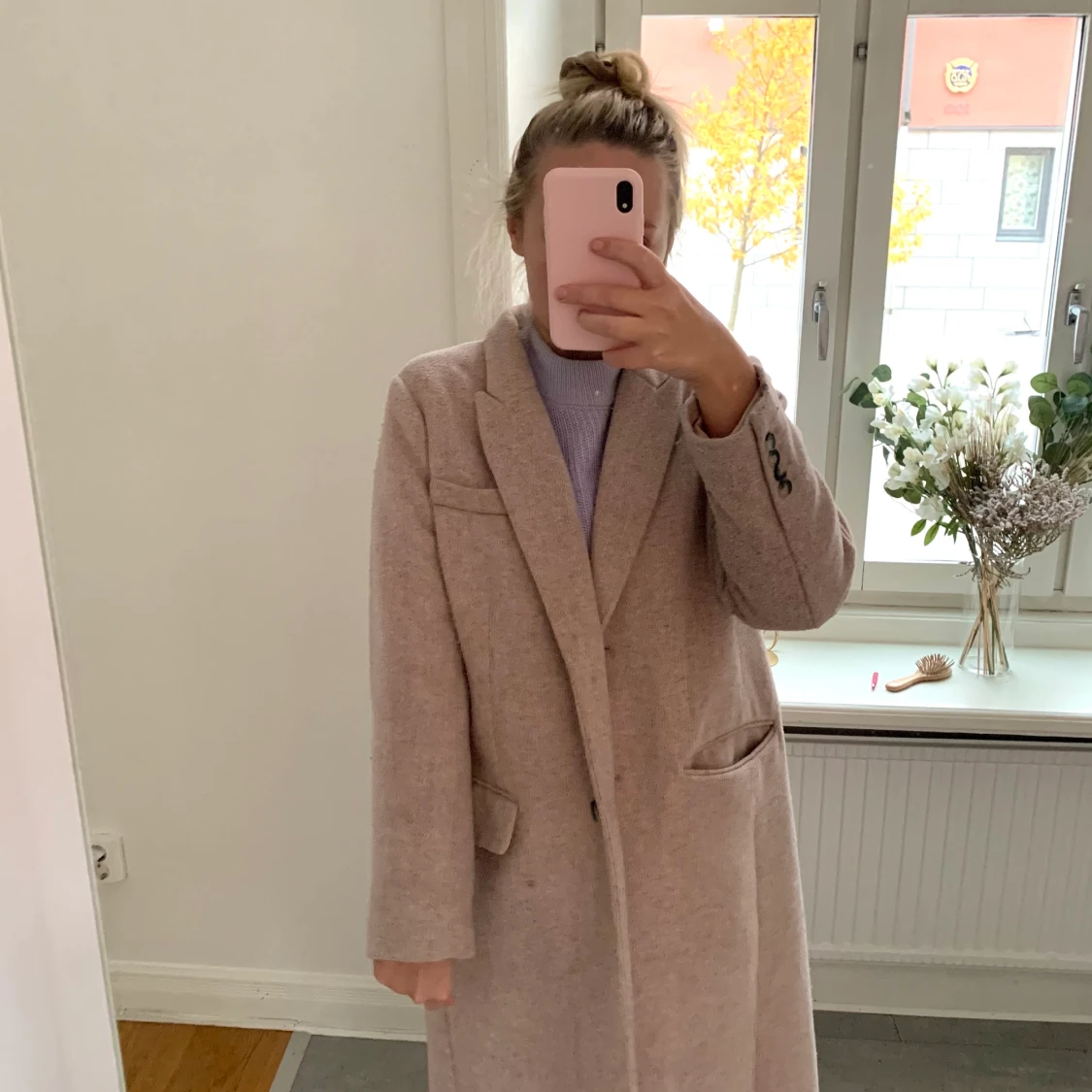 Beige oversized kappa