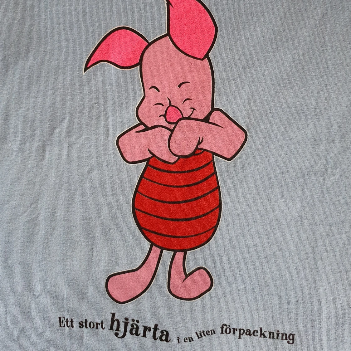 Vintage ljusblå t-shirt med Nasse - 90