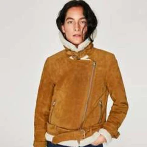 - Zara suede aviator tan jacket. Fits s-m