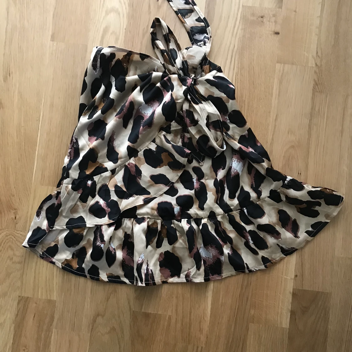 Leopardmönstrad knytkjol, small (S)